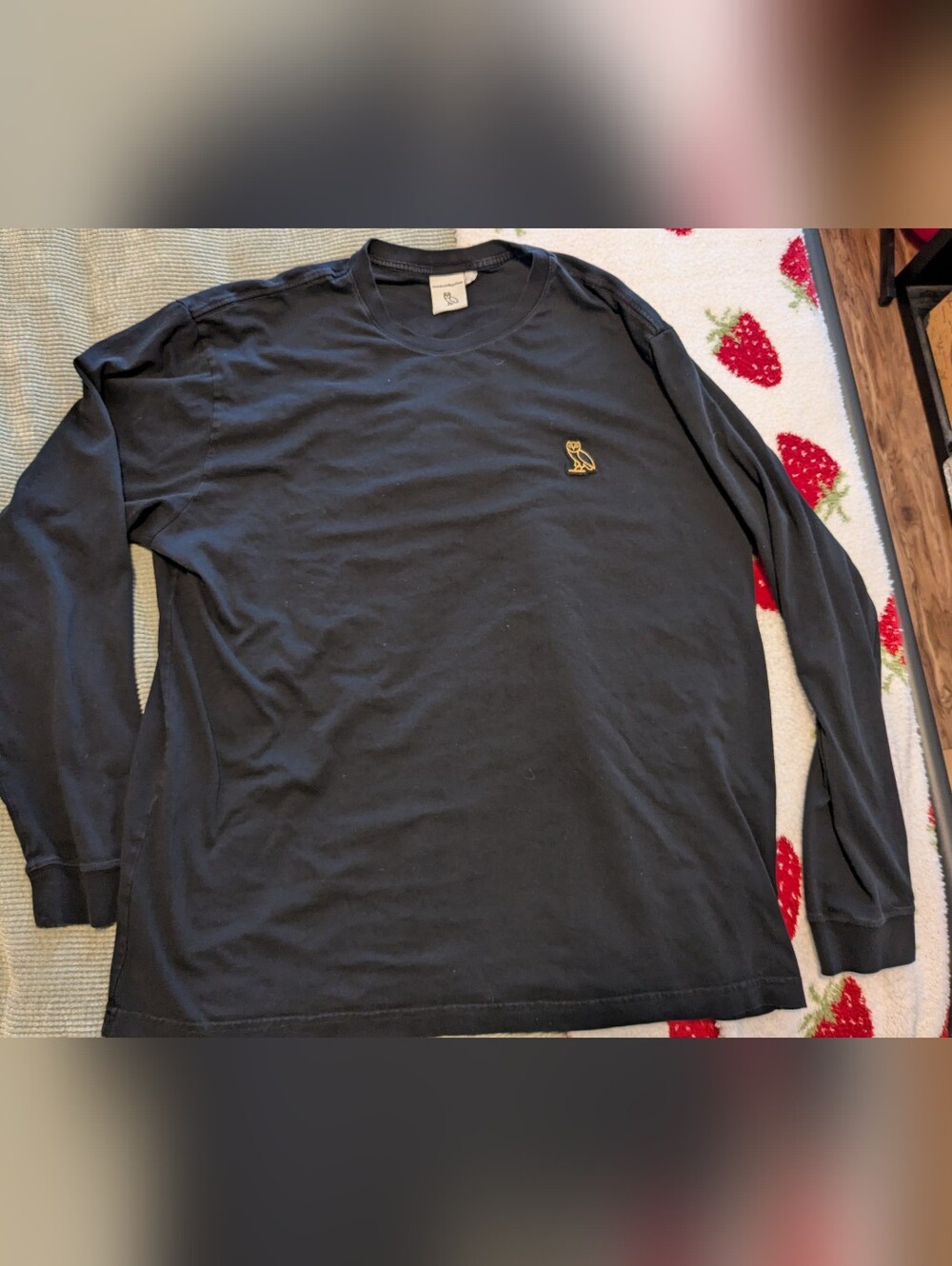 Octobers Very Own OVO classic long sleeve shirt Black size Large